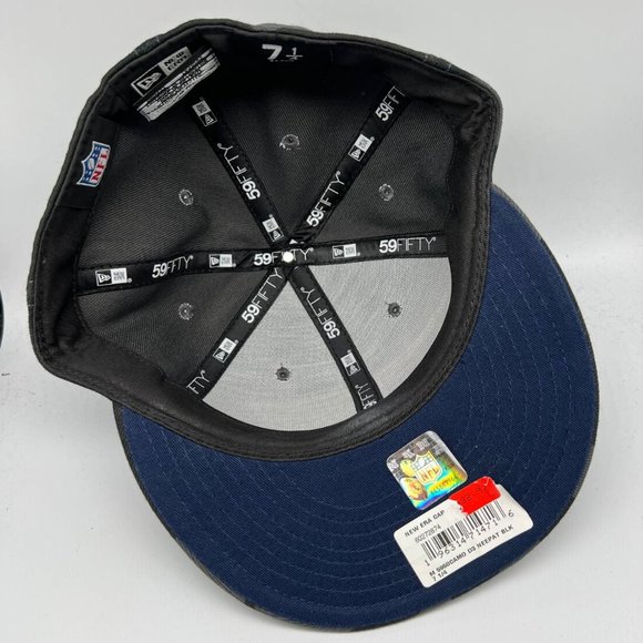 New England Patriots NFL 7 1/4 59Fifty‎ New Era Hat Fitted Cap New Men - Picture 5 of 7